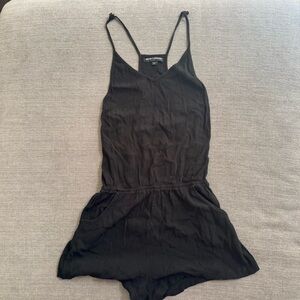 Vintage Brandy Melville black romper with pockets